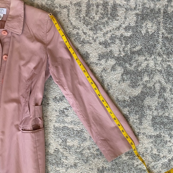 Ann Taylor Loft Spring Pink Trench Coat Jacket MP - Picture 6 of 9